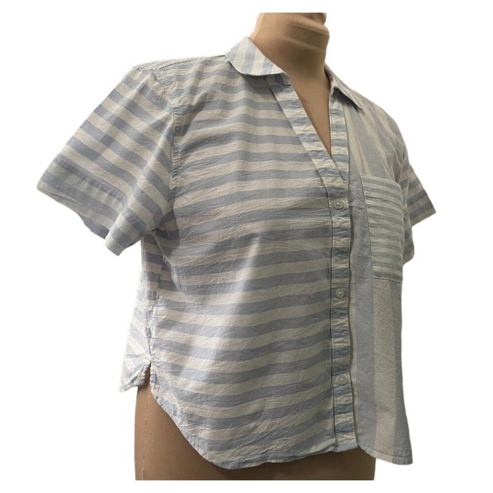MADEWELL Y-Neck Button up Shirt, Size XL - Picture 5 of 8